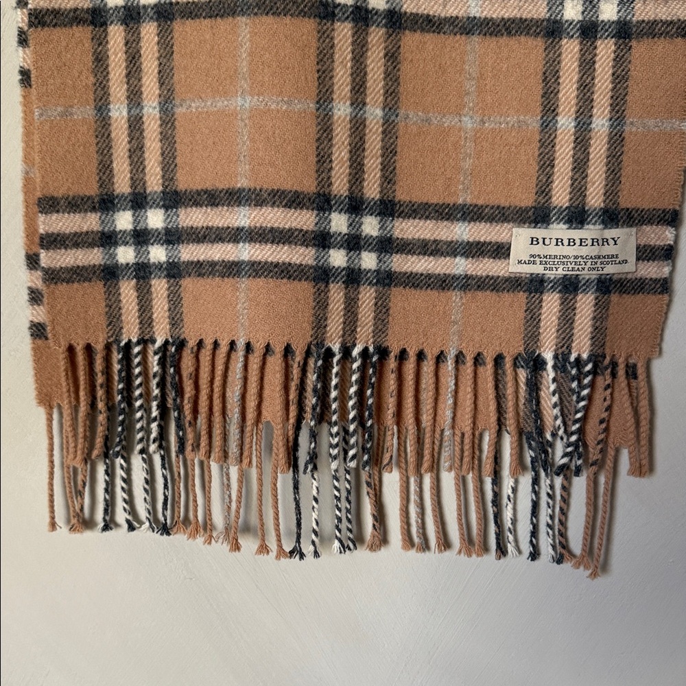 Burberry Plaid Fringe Scarf - Picture 5 of 5